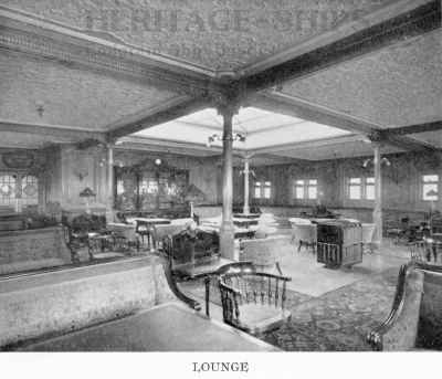 Baltic (2), White Star Line steamship - lounge