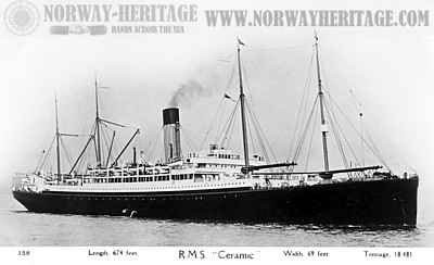 Ceramic, White Star Line steamship