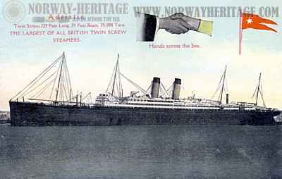 Image of the S/S Adriatic (2) of the White Star Line