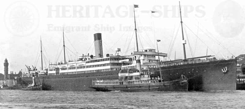Arabic (2), White Star Line steamship at liverpool