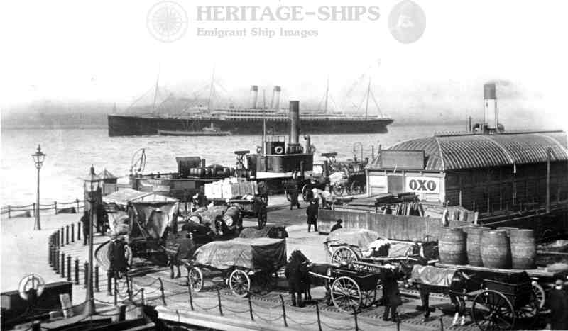 Baltic (2) - White Star Line Steamship at Liverpool