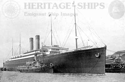 S/S Baltic (2) at the landing stage, Liverpool