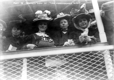 Baltic (2) - Part of the boatload of 1000 marriageable Girls arriving New York on the Baltic September 27, 1907