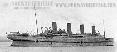 The Britannic (2) as a hospital ship in WW1