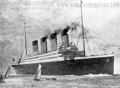 Picture of the Britannic (2) as she was intended to appear when completed