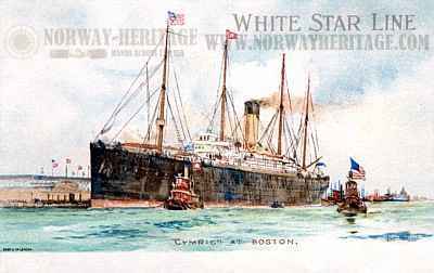 Cymric, White Star Line steamship at Boston
