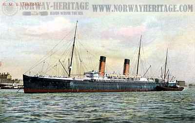 Teutonic, White Star Line steamship, taller funnels