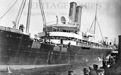 Wilson Line steamship Calypso (2) deeparting