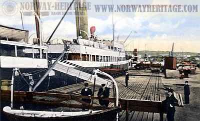 The S/S Aaro of the Wilson Line at Trondheim harbor