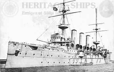 H.M.S. Highflyer which sunk the Kaiser Wilhelm der Grosse