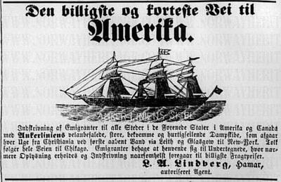 Anchor Line newspaper announcement