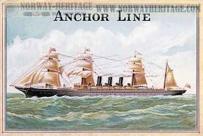 Anchor Line announcement, agent Freberg