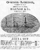 Advertisement by the general agents Blickfeldt, Knoph and Co in Kristiania for the season of 1872.