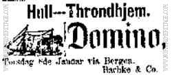 Newspaper announcement for the Wilson Line 1880