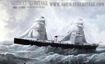 Ohio, American Line steamship before rebuilding