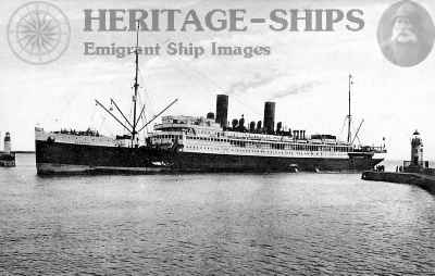 French Line (C.G.T.) steamship Espagne - at Saint Nazaire