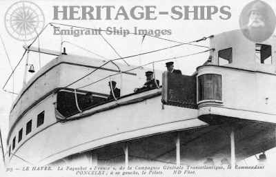 French Line (C.G.T.) steamship France (2) - the bridge