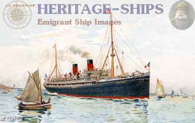 French Line (C.G.T.) steamship La Navarre