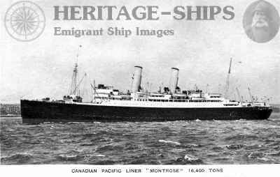 Montrose (2), Canadian Pacific Line steamship