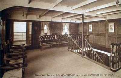 3rd class entrance on C deck, S/S Montrose (2)
