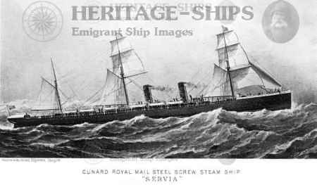 Servia - original sailing rig