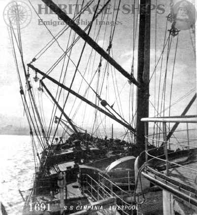 Campania - fore deck