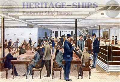 Saxonia (1), steerage promenade deck