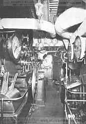 the engine room of the S/S Mauretania