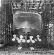 Quadruple propellers on the Mauretania of improved design