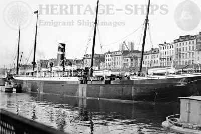 Dominion Line steamship Vancouver - at port