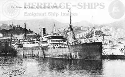 Hamburg America Line steamship Prinz Adalbert