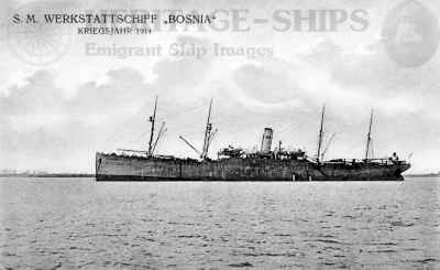 Bosnia - Hamburg America Line steamship