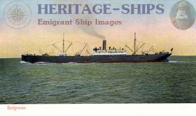Belgravia (1), Hamburg America Line steamship