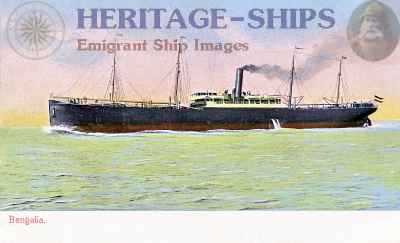 Hamburg America Line steamship Bengalia