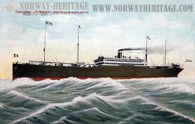 S/S Pretoria, Hamburg America Line