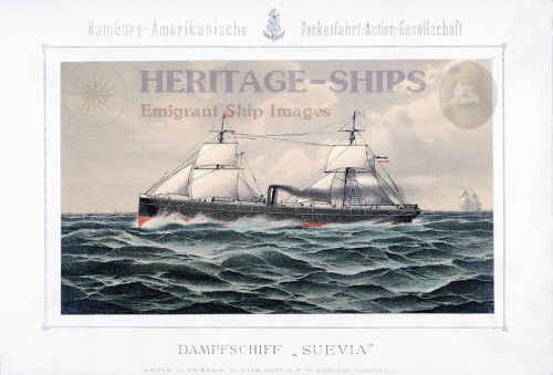 Hamburg America Line steamship Suevia