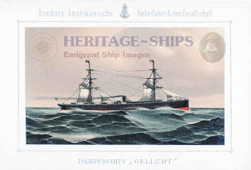 Hamburg America Line steamship Gellert 