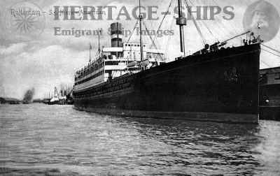 Nieuw Amsterdam (1) - Holland America Line steamship, at Rotterdam