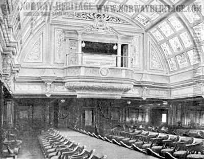 S/S City of New York, main saloon