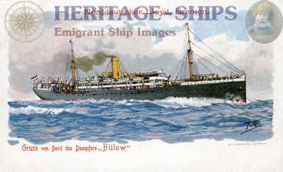 Bulow (Bülow), Norddeutscher Lloyd steamship