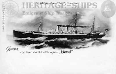 Havel, North German Lloyd (NDL) Steamship