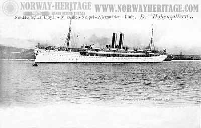 S/S Hohenzollern (2), Norddeutscher Lloyd