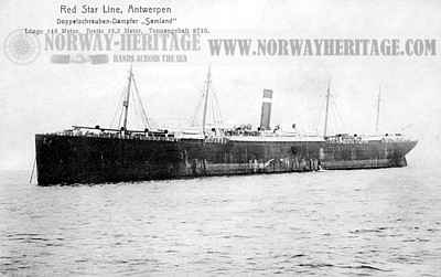 Samland, Red Star Line steamship
