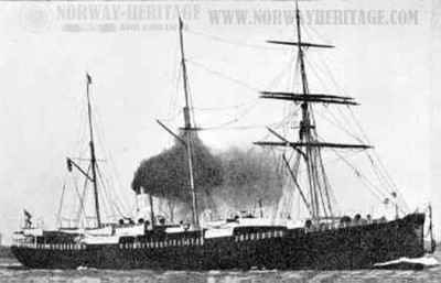 Geiser, Thingvalla Line steamship