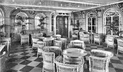 S/S Olympic, 1st class Verandah Cafe
