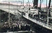 Passengers boarding the Montebello in Kristiania