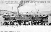 Salmo departing Christiansund with emigrants for Hull