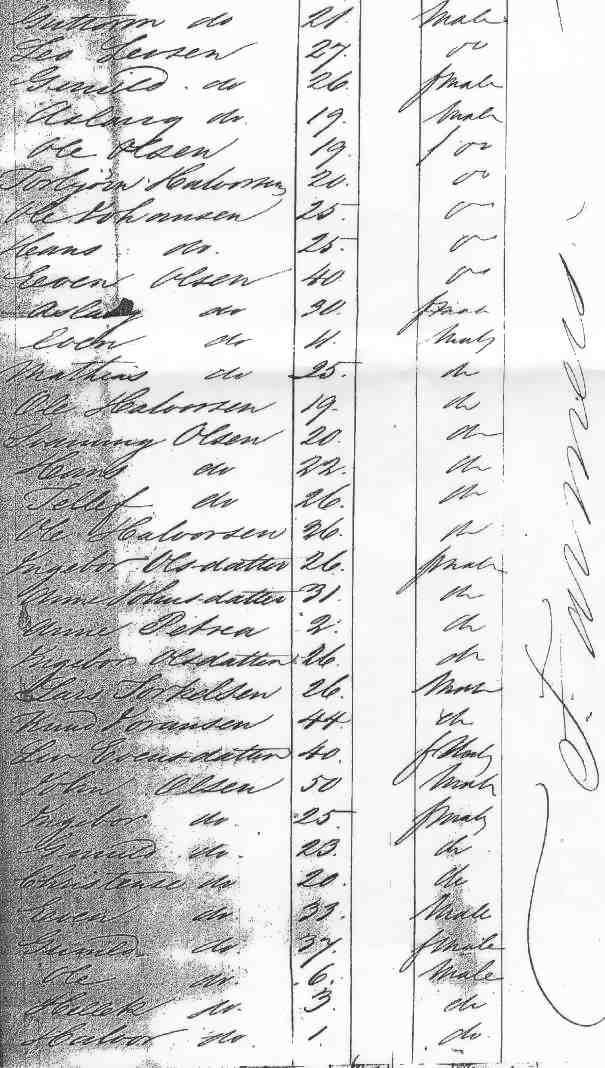 Passenger lists and Emigrant ships from NorwayHeritage