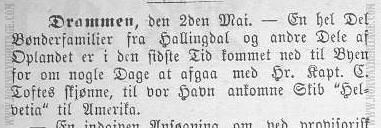 Announcement for the Freyr 1854