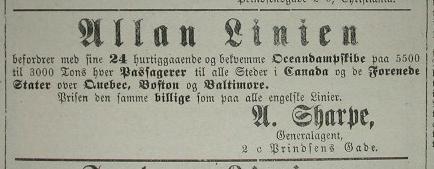 Allan Linien 1881 - A. Sharpe